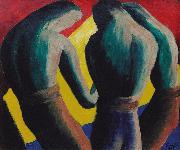 Peter Purves Smith Three Men oil painting artist